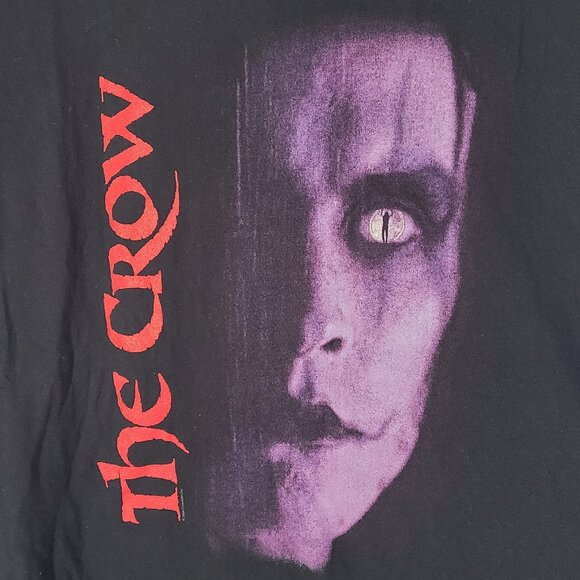 Vintage 2004 The Crow Movie Promo Black XL T-Shirt Brandon Lee Y2K - Picture 2 of 5